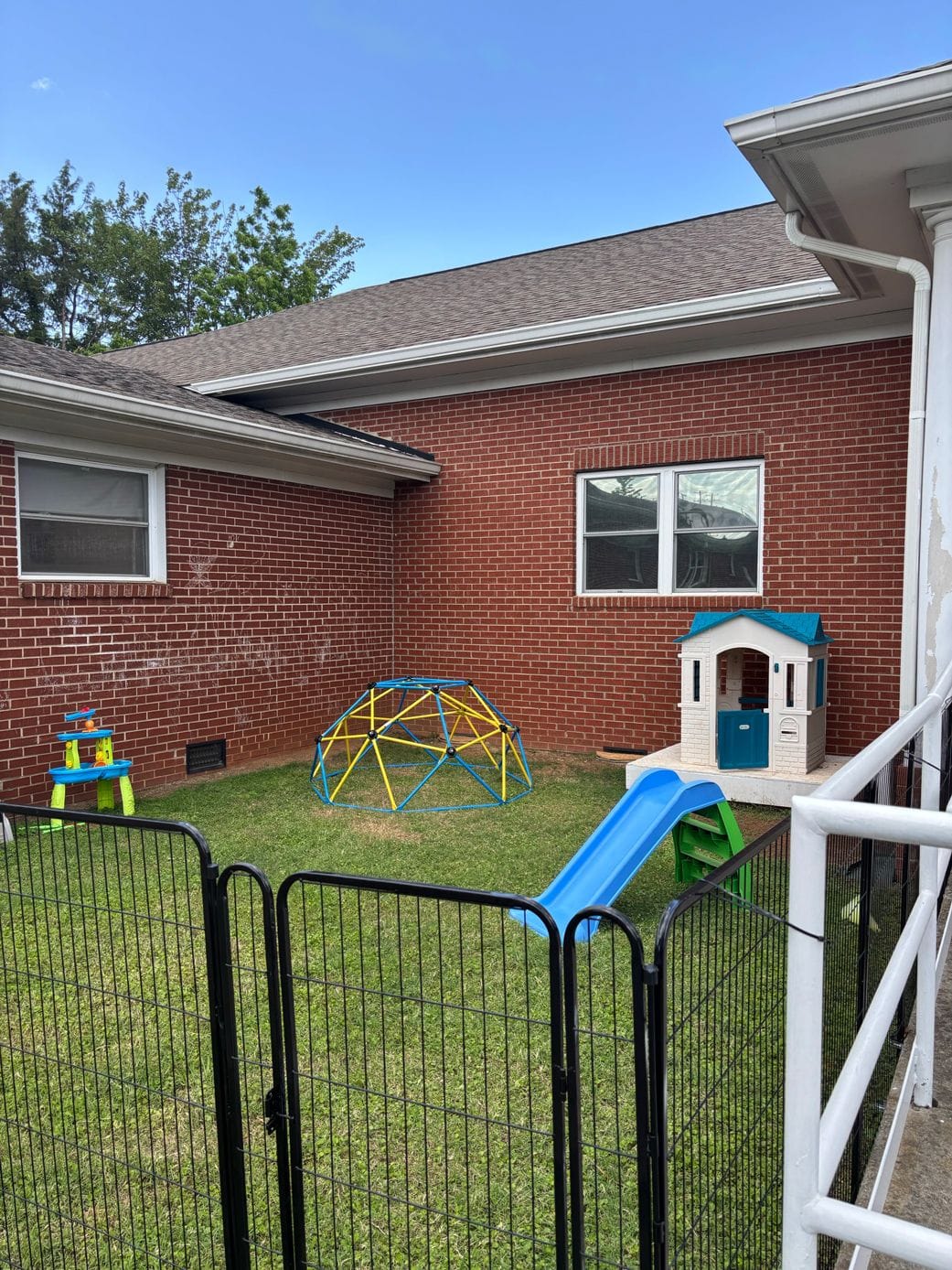 Backyard at Connect n Care ABA clinic in Charlotte, NC